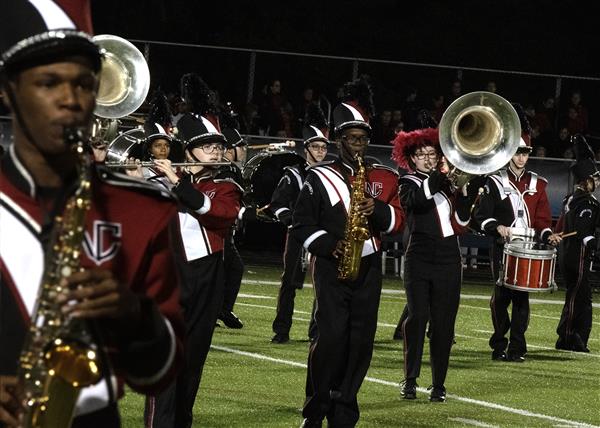 North County High School Marching Band Performing